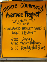 Maine Community Heritage Project poster