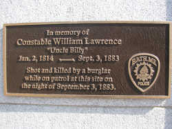 William Lawrence Plaque