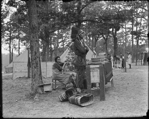 Margaret and Joseph Nicholas, Passamaquoddy, in Plymouth, Massachusetts, 1921, Courtesy of the Boston Public Library, Leslie Jones Collection